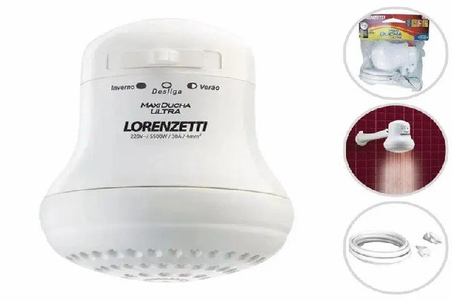 Maxi Ducha Ultra 5500W detalhe lateral