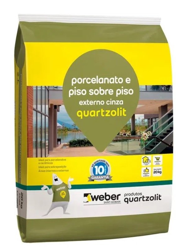 Argamassa AC3 Quartzolit Porcelanato frontal