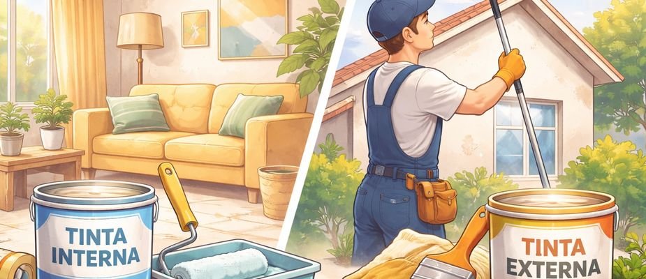 As Diferenças Cruciais entre Tintas para Áreas Internas e Externas As Diferenças Cruciais entre Tintas para Áreas Internas e Externas