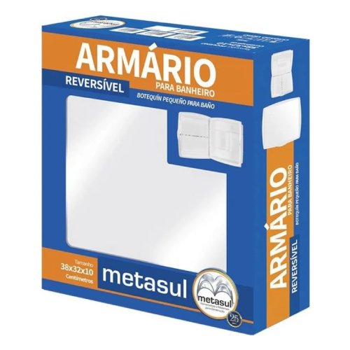 Arm&aacute;rio de Banheiro Pequeno Caramelo detalhe superior