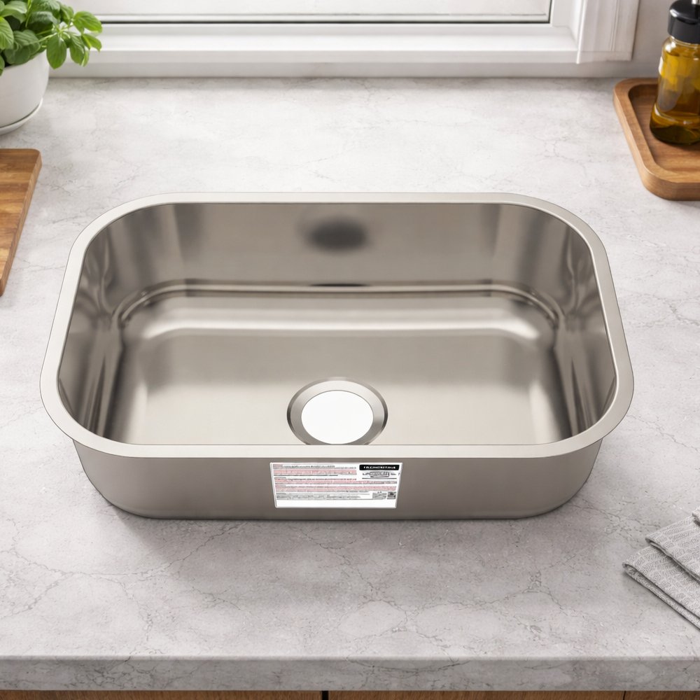 Cuba Inox Retangular Basic detalhe lateral