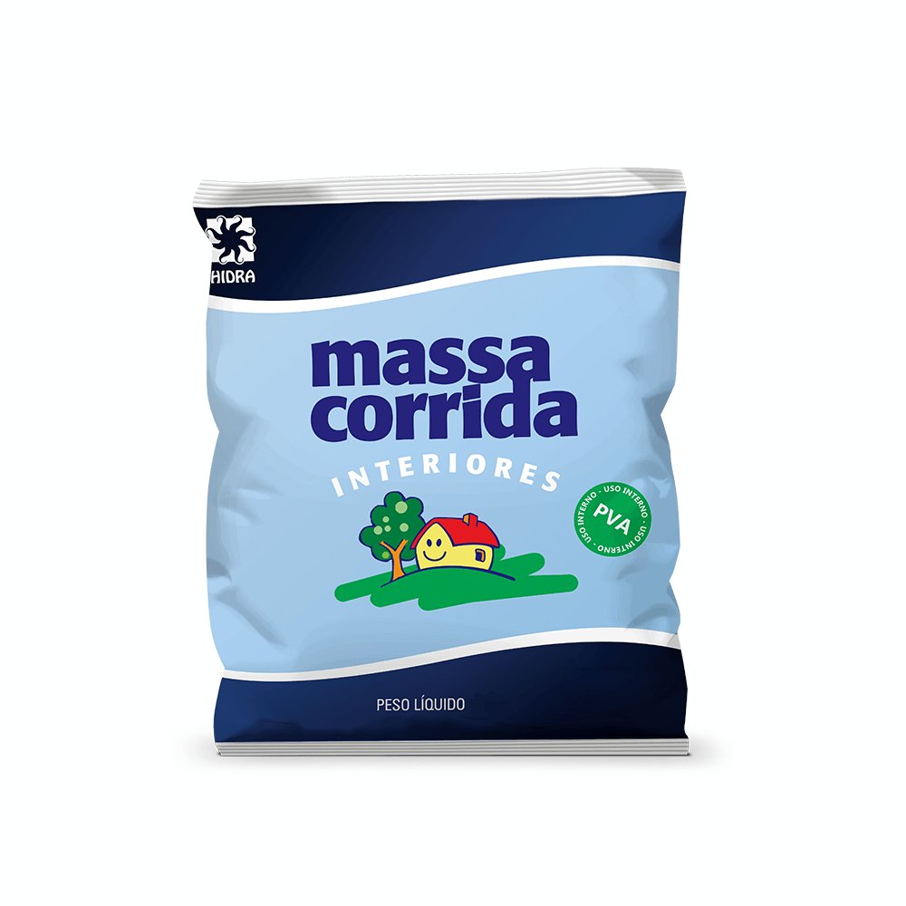 Massa Corrida Interna PVA 5kg Hidra frontal