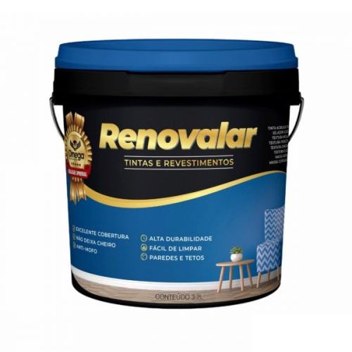 Selador Acr&iacute;lico 3,6L &Ocirc;mega Renovalar frontal