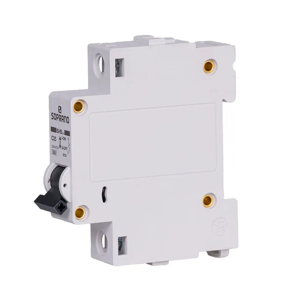 Disjuntor Monopolar SHB GII 25A Soprano frontal