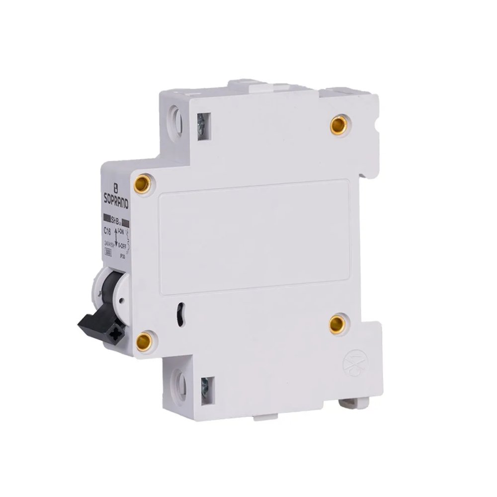 Disjuntor Monopolar SHB GII 16A Soprano detalhe superior