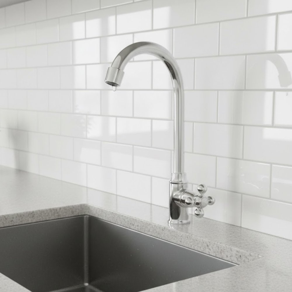 Torneira Light BM para Cozinha de Parede Premier 116 detalhe lateral