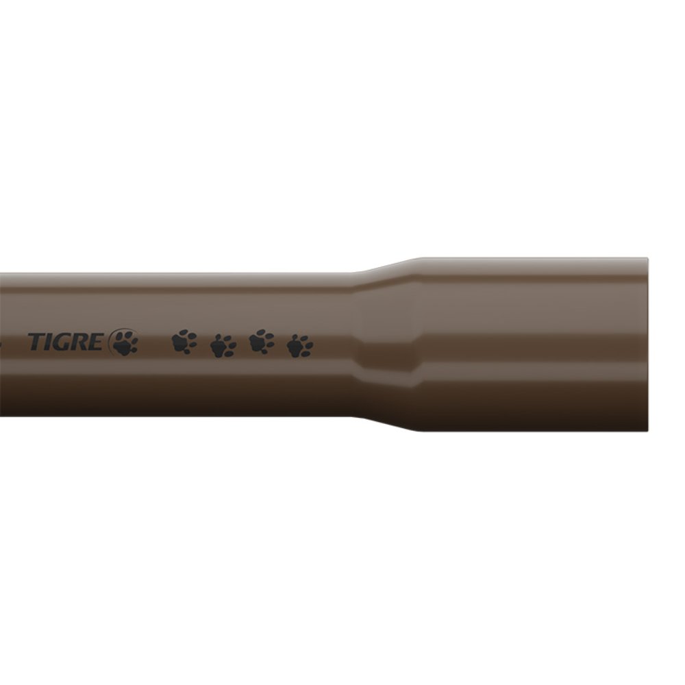 Tubo Soldável 25mm 6m Marrom Tigre lateral
