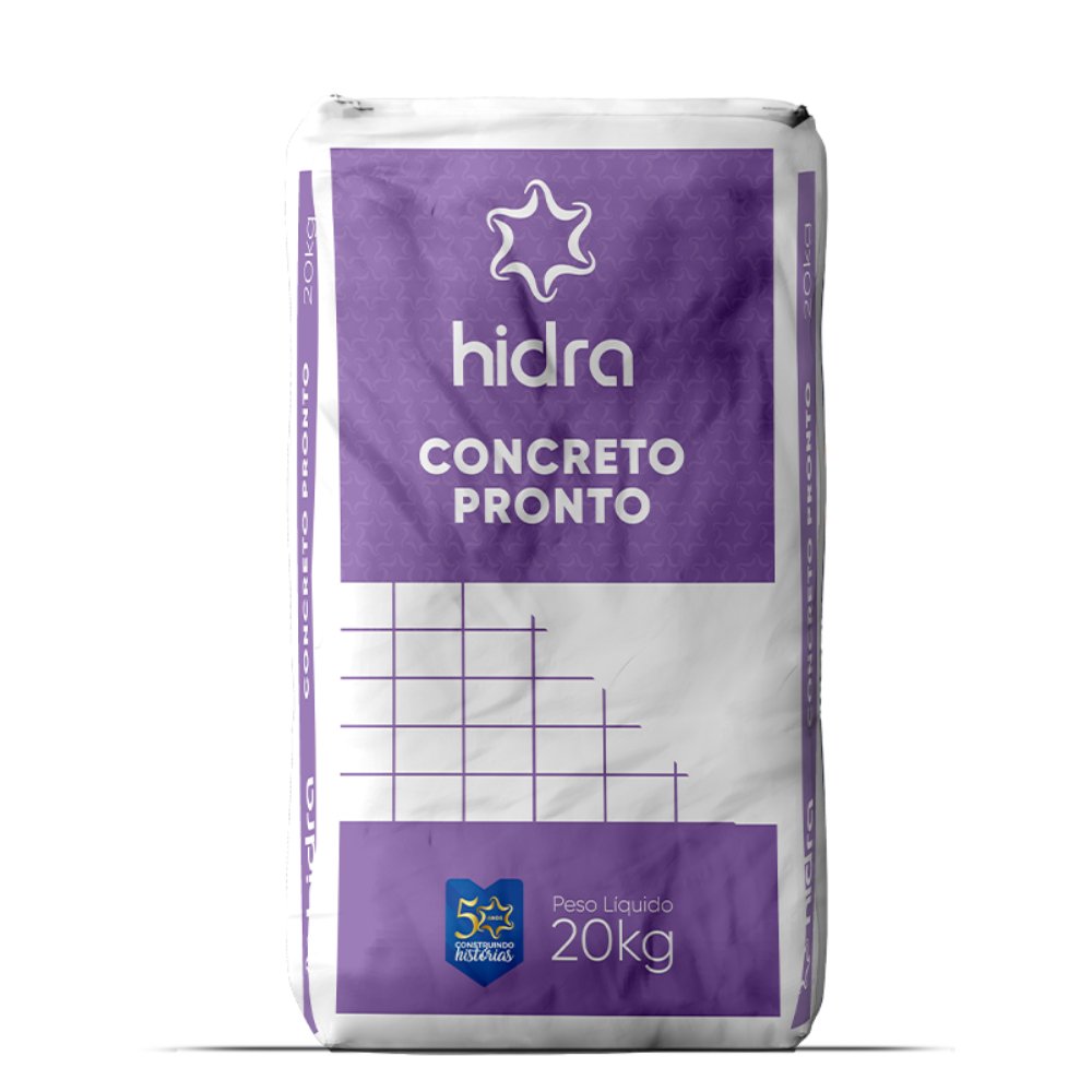 Concreto Pronto 20kg Hidra frontal