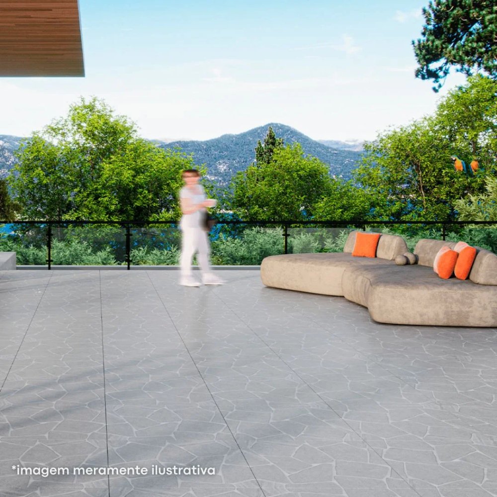 Piso Creta Gris Outside 75×75 Cm (CX2,84M²) - Lume